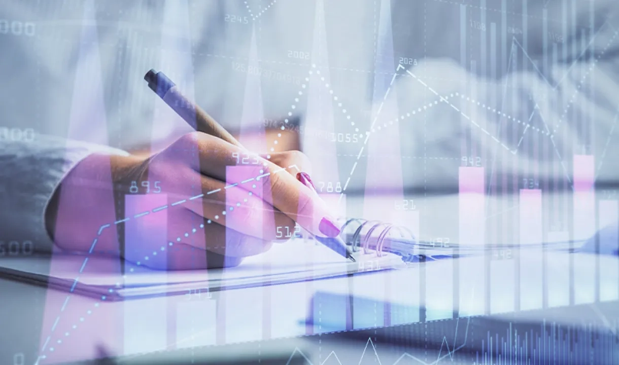 Push PR financier-graph-hologram-concept-stock-market-analysis