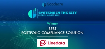 Award Banner- Best Portfolio Compliance Solution