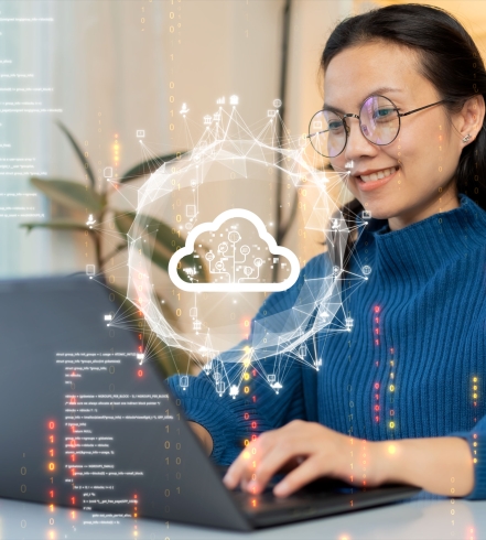 Image-Asian-Woman-Laptop-Cybersecurity