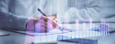 Push PR financier-graph-hologram-concept-stock-market-analysis